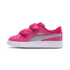 Immagine di PUMA - Sneakers da bambina fuchsia glitter e argento con doppio strappo e soletta in memory foam, numerata 28/35 - SMASH V2 GLITZ GLAM V PS