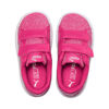 Immagine di PUMA - Sneakers da bambina fuchsia glitter e argento con doppio strappo e soletta in memory foam, numerata 28/35 - SMASH V2 GLITZ GLAM V PS