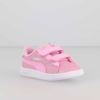 Immagine di PUMA - Sneakers da bambina rosa glitter e bianca con doppio strappo e soletta in memory foam, numerata 20/27 - SMASH V2 GLITZ GLAM V INF