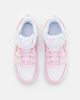 Immagine di NIKE - Sneakers da bambina bianca e rosa con logo metallizzato e strappo, numerata 19,5/27 - COURT BOROUGH LOW 2 TD