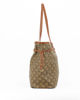 Immagine di ENRICO COVERI - Borsa shopping loggata marrone