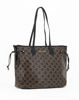 Immagine di ENRICO COVERI - Borsa shopping loggata nera