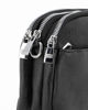 Immagine di ENRICO COVERI - Pochette nera con tre scomparti principali, tasca frontale e tracolla removibile