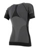 Immagine di BRUGI - T shirt da donna grigia e nera girocollo termica traspirante senza cuciture