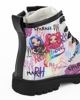 Immagine di RAINBOW - Anfibio da bambina iridescente con dettagli neri e zip laterale, numerata 25/30