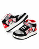 Immagine di MINNIE - Sneakers alta da bambina bianca e nera con dettagli rossi e strappo, numerata 25/32