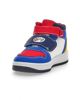 Immagine di BING - Sneakers alta da bambino blu e bianca con dettagli colorati e doppio strappo, numerata 25/32