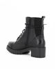 Immagine di AGORÀ - Tronchetto MADE IN ITALY da donna nero in VERA PELLE con zip laterale, tacco 5cm