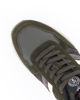 Immagine di RIFLE - Sneakers da uomo verde scuro e nera in VERA PELLE con dettagli camouflage