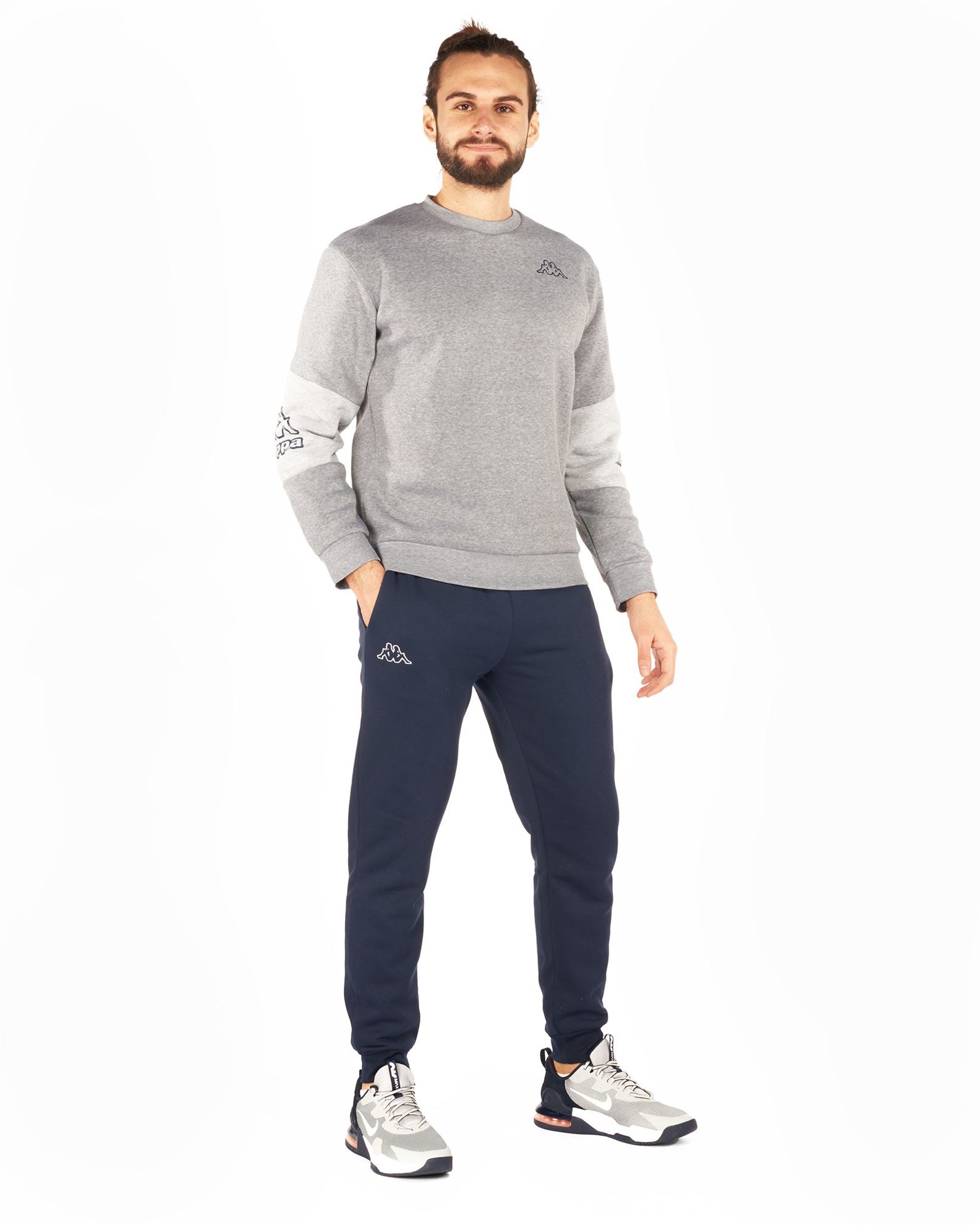 Felpa Uomo Trendyol Girocollo Con Slogan: Regular Fit In Cotone E Poliestere (Grigia)