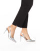 Immagine di MISS GLOBO - Slingback argento con sottopiede in VERA PELLE -  tacco 8,5