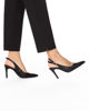 Immagine di MISS GLOBO - Slingback nere con cinturino posteriore -  tacco 8,5