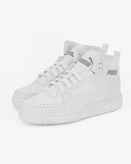 Immagine di PUMA - Sneakers alta bianca con soletta in memory foam, numerata 35,5/39 - REBOUND JOY JR
