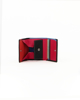 Immagine di Portafoglio uomo nero in VERA PELLE con cuciture frontali rosse e incisone del logo, portaspicci e portacarte- Laura Biagiotti