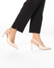 Immagine di MISS GLOBO -Décolleté slingback bianco, tacco 7,5 cm