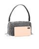 Immagine di DIVAS - Pochette argento tutta strass con tracolla rimovibile e manico