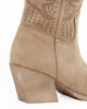 Immagine di ZOE - Texano beige in camoscio, traforato - tacco  7 cm