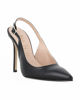 Immagine di MISS GLOBO - Slingback nero in VERA PELLE con tacco 10 cm -  MADE IN ITALY