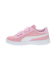 Immagine di PUMA - Sneakers da bambina rosa glitter e bianca con strappo e  soletta in memory foam, numerata 28/35 - SMASH V2 GLITZ GLAMV PS