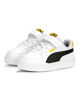 Immagine di PUMA - Sneakers da bambino bianca e nera con dettagli gialli, numerata 20/27 - CAVEN AC INF