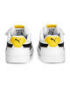 Immagine di PUMA - Sneakers da bambino bianca e nera con dettagli gialli, numerata 20/27 - CAVEN AC INF