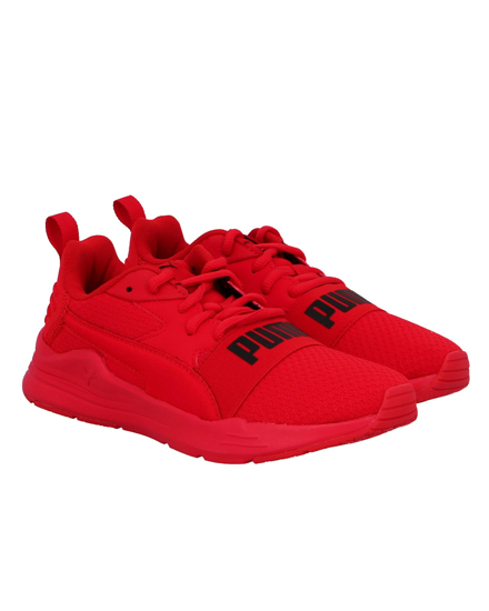 Immagine di PUMA - Sneakers rossa e nera con soletta in memory foam, numerata 36/39 - WIRED RUN PURE JR