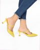 Immagine di MISS GLOBO - Décolleté slingback giallo glitter - tacco 6cm