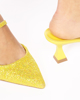 Immagine di MISS GLOBO - Décolleté slingback giallo glitter - tacco 6cm