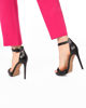Immagine di MISS GLOBO - Sandalo nero tacco 12,5cm - soletta VERA PELLE