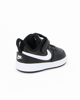 Immagine di NIKE - Sneakers da bambino in VERA PELLE nera e bianca con strappo, numerata 19,5/27 - COURT BOROUGH LOW 2 TD