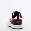 Immagine di NIKE - Sneakers da bambino in VERA PELLE bianca e nera con dettagli rossi e strappo, numerata 28/35 - COURT BOROUGH LOW 2 PS