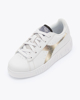 Immagine di DIADORA - Sneakers da bambina bianca con logo glitterato e suola spessa, numerata 28/35 - GAME STEP GLOW PS