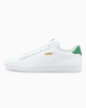 Immagine di PUMA - Sneakers da uomo bianca e verde in VERA PELLE con dettagli oro - SMASH V2 L
