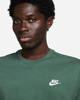 Immagine di NIKE - T shirt girocollo da uomo verde scuro con logo bianco