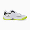 Immagine di PUMA - Scarpa da padel bianca e nera con suola giallo fluo - SOLARCOURT RCT