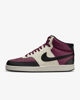 Immagine di NIKE - Sneakers alta da uomo bordeaux e bianca con dettagli neri - COURT VISION MID NN