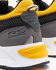 Immagine di PUMA - Sneakers da uomo grigo scuro e nera con dettagli gialli con tomaia in mesh traspirante - RS Z REINVENTION