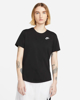 Immagine di NIKE - T shirt da donna nera con logo bianco