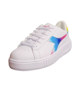 Immagine di DIADORA - Sneakers da bambina bianca con dettagli colorati, numerata 28/35 - GAME STEP BLOOM PS