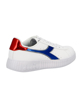 Immagine di DIADORA - Sneakers da donna bianca con dettagli metallizzati rossi e blu - STEP P LIPSTICK