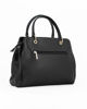 Immagine di DAVID JONES - Borsa due manici nera con tre scomparti principali, tracolla removibile