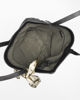 Immagine di DAVID JONES - Borsa shopping nera con tasca posteriore e foulard sui manici removibile