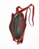 Immagine di DAVID JONES - Tracolla rossa in cocco con tre scomparti principali e tasca posteriore