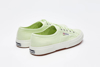 Immagine di SUPERGA - Sneakers da donna verde lime in tessuto con lacci - 2750 COTU CLASSIC