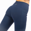 Immagine di SKECHERS - Leggins da donna a vita alta in tessuto traspirante blu con protezione solare UPF 40+