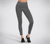 Immagine di SKECHERS - Leggins da donna a vita alta in tessuto traspirante grigi con protezione solare UPF 40+