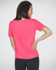 Immagine di SKECHERS - T shirt da donna rosa con scollo a v e taschino frontale