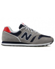 Immagine di NEW BALANCE - Sneakers da uomo grigia e blu con dettagli rossi