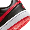 Immagine di NIKE - Sneakers da bambino in VERA PELLE nera e rossa con strappo, numerata 28/35 - COURT BOROUGH LOW 2 PS