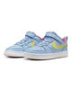 Immagine di NIKE - Sneakers da bambina in VERA PELLE lilla e giallo fluo con strappo, numerata 28/35 - COURT BOROUGH LOW 2 PS